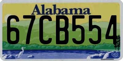 AL license plate 67CB554