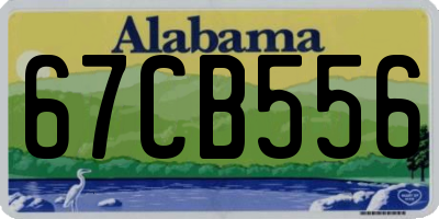 AL license plate 67CB556