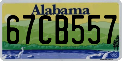 AL license plate 67CB557