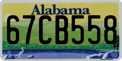 AL license plate 67CB558