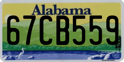 AL license plate 67CB559