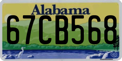 AL license plate 67CB568