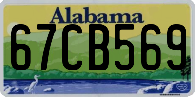 AL license plate 67CB569
