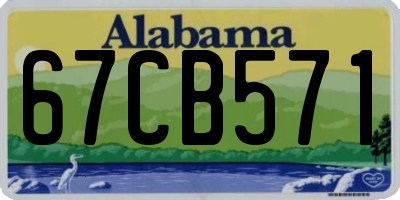 AL license plate 67CB571
