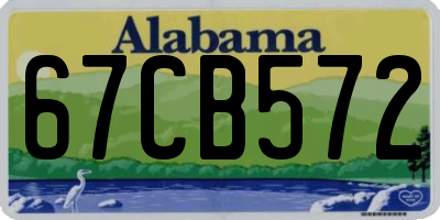AL license plate 67CB572