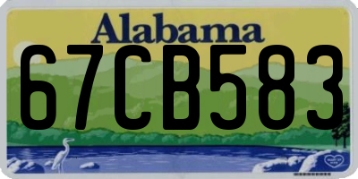 AL license plate 67CB583