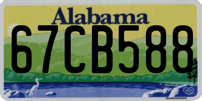 AL license plate 67CB588