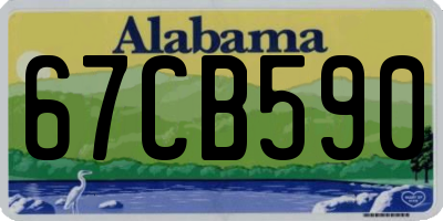 AL license plate 67CB590