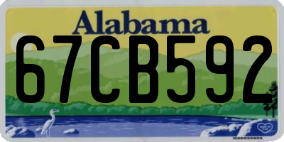 AL license plate 67CB592