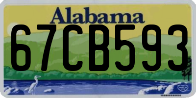 AL license plate 67CB593