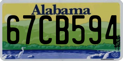 AL license plate 67CB594