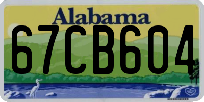 AL license plate 67CB604