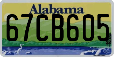 AL license plate 67CB605