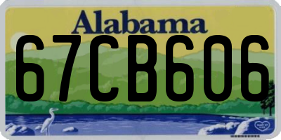 AL license plate 67CB606