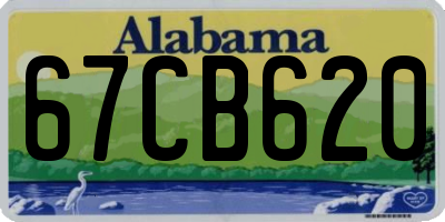 AL license plate 67CB620