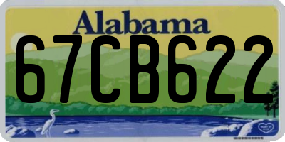 AL license plate 67CB622