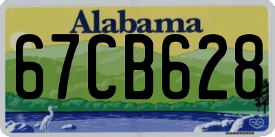 AL license plate 67CB628