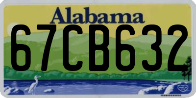 AL license plate 67CB632