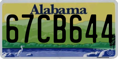 AL license plate 67CB644