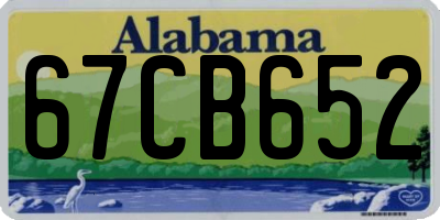 AL license plate 67CB652