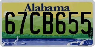 AL license plate 67CB655