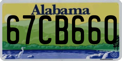 AL license plate 67CB660
