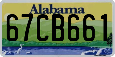 AL license plate 67CB661