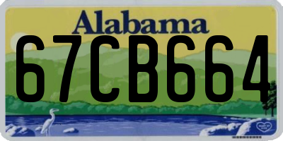 AL license plate 67CB664