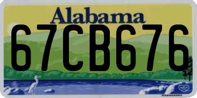 AL license plate 67CB676