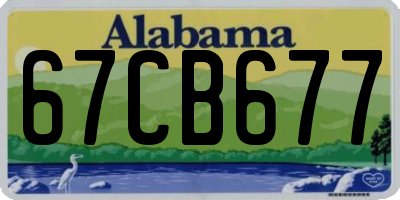 AL license plate 67CB677