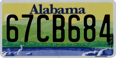 AL license plate 67CB684