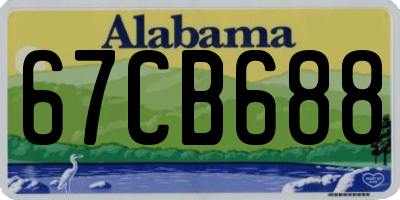 AL license plate 67CB688