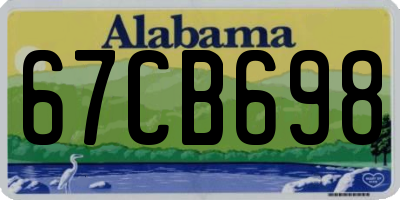 AL license plate 67CB698
