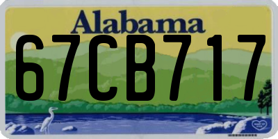 AL license plate 67CB717