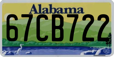 AL license plate 67CB722