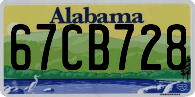 AL license plate 67CB728