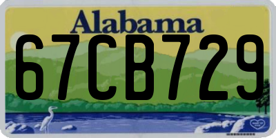 AL license plate 67CB729