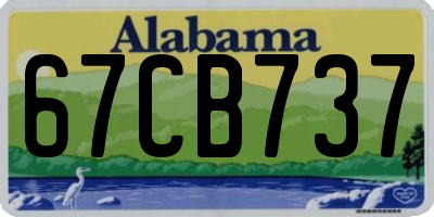 AL license plate 67CB737