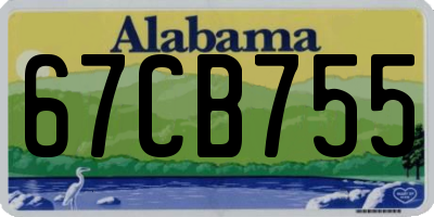 AL license plate 67CB755