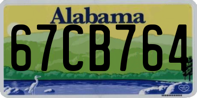 AL license plate 67CB764