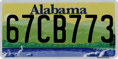 AL license plate 67CB773