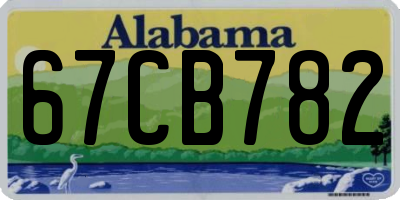 AL license plate 67CB782