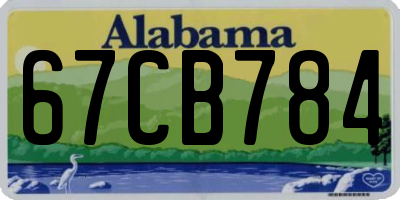 AL license plate 67CB784