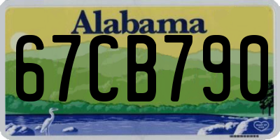 AL license plate 67CB790