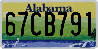 AL license plate 67CB791