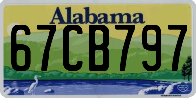 AL license plate 67CB797
