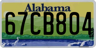 AL license plate 67CB804