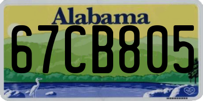AL license plate 67CB805