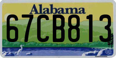 AL license plate 67CB813