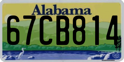 AL license plate 67CB814